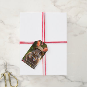 Étiquettes-cadeau Lapin de Pâques avec Œufs
