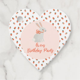 Étiquettes Cadeau Lapin et fraise