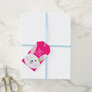 Étiquettes-cadeau Lapin Lapin Pâques Printemps fête d'anniversaire
