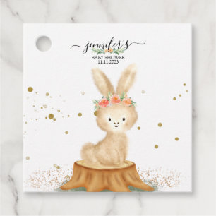 Étiquettes Cadeau Lapin mignon faune bébé bonjour fête