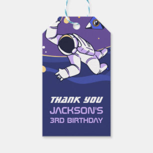 Étiquettes-cadeau L'astronaute Partie Anniversaire de enfant de l'es