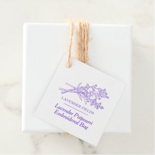 Étiquettes Cadeau Lavender potpourri code-barres produit et code QR