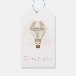 Étiquettes-cadeau L'aventure attend un Baby shower neutre   MERCI