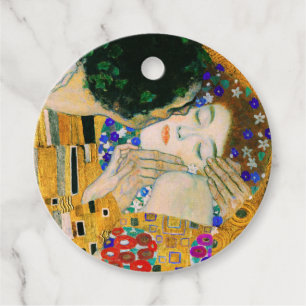 Étiquettes Cadeau Le baiser de Gustav Klimt