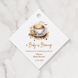 Étiquettes Cadeau Le bébé brasse du Merci de Baby shower de café Bro