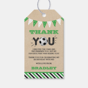 Étiquettes-cadeau Le Big One   Football 1er anniversaire
