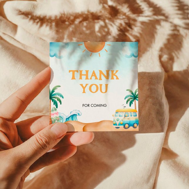 Étiquettes Cadeau Le Big One, Surf anniversaire (Créateur téléchargé)