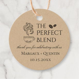 Étiquettes Cadeau Le Café Mixte Parfait