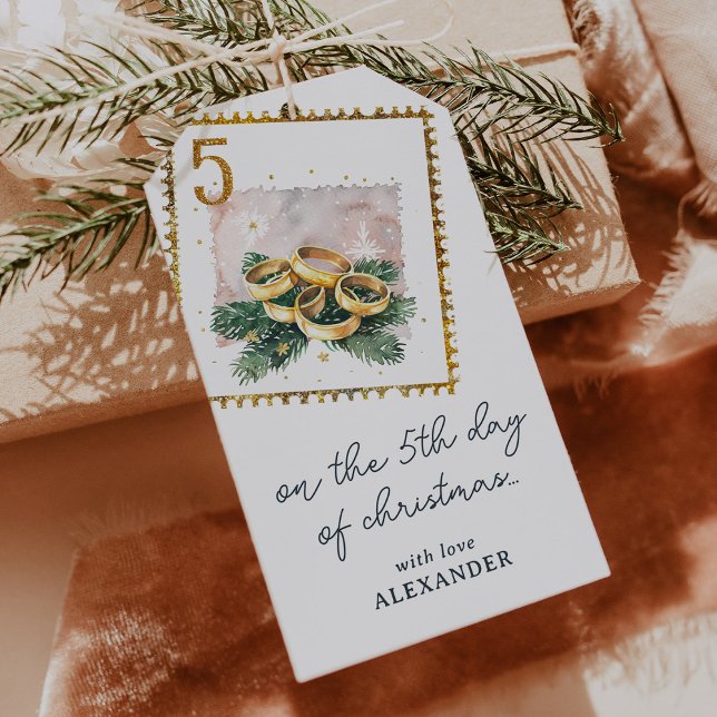 Étiquettes-cadeau Le cinquième jour de Noël (Créateur téléchargé)