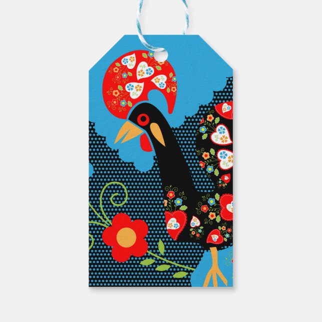 Étiquettes-cadeau Le Coq du Portugal (Dos)