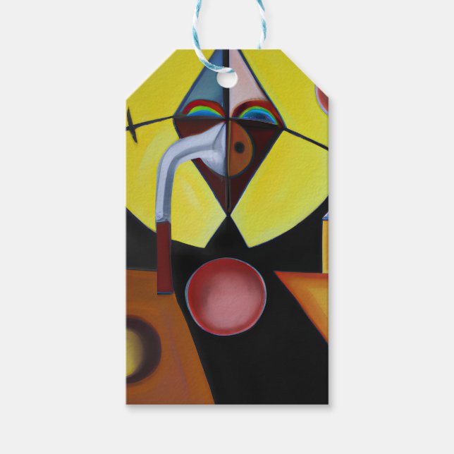 Étiquettes-cadeau Le docteur de la peste - Peinture à l'huile (Devant)