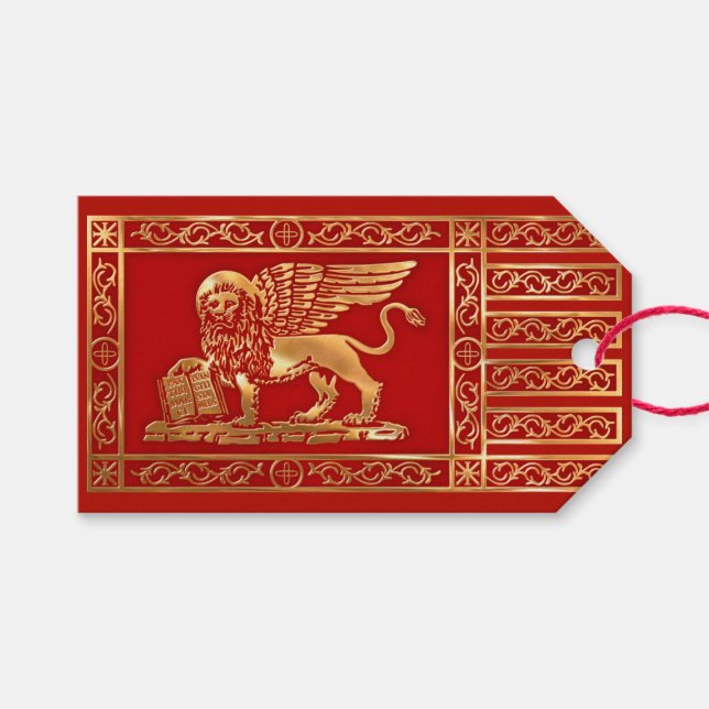 Étiquettes-cadeau Le Drapeau de la République de Venise (Devant (Horizontal))