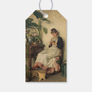 Étiquettes-cadeau Le jeune fleuriste (par Carl Zewy)