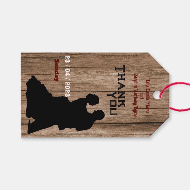 Étiquettes-cadeau Le mariage de Carpenter (Devant (Horizontal))