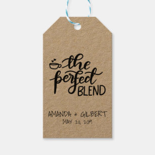Étiquettes-cadeau Le Mélange Parfait Rustique Kraft Papier Mariage F