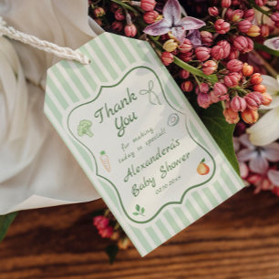 Étiquettes-cadeau Le Merci de baby shower cultivé localement favoris