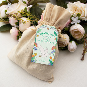 Étiquettes-cadeau Le Merci du Baby shower d'oie stupide privilégie