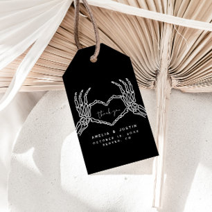 Étiquettes-cadeau Le Merci Mariage gothique privilégie