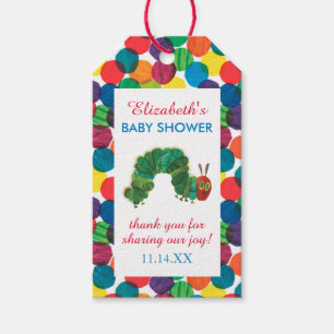 Étiquettes-cadeau Le Merci très faim du Baby shower Caterpillar