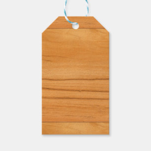 Étiquettes-cadeau Le regard de la texture de grain en bois de