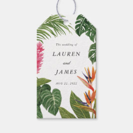 Étiquettes-cadeau Le rêve tropical