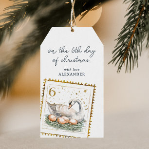 Étiquettes-cadeau Le sixième jour de Noël