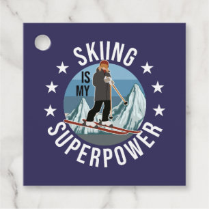 Étiquettes Cadeau Le Ski Est Ma Superpuissance