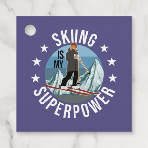Étiquettes Cadeau Le Ski Est Ma Superpuissance