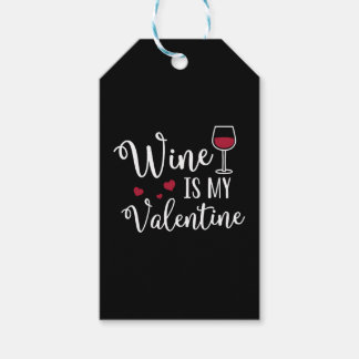 Étiquettes-cadeau Le Vin Est Ma Saint Valentin
