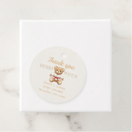 Étiquettes Cadeau Legendary Red Belt Judo Bear – Baby Shower