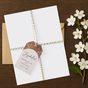 Étiquettes-cadeau L'Élégant Merci Mariage islamique Nikkah privilégi