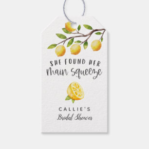 Étiquettes-cadeau Lemon Elle A Trouvé Son Principal Squeeze Favoris