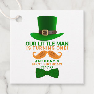 Étiquettes Cadeau Leprechaun moderne St. Patrick's Any Age Anniversa