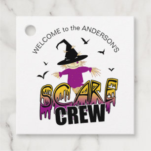 Étiquettes Cadeau L'équipage de Scare Welcome Purple ID1002