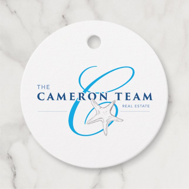 Étiquettes Cadeau L'équipe Cameron personnalisée (Devant)