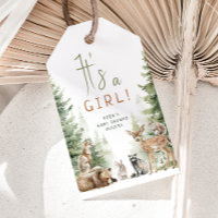 Les animaux de bois C'est une fille Baby shower Me