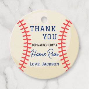 Étiquettes Cadeau Les cadeaux minimalistes de baseball favorisent le