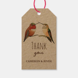 Étiquettes-cadeau Les colibris de Merci Allen