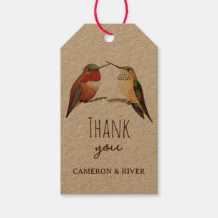 Étiquettes-cadeau Les colibris de Merci Allen
