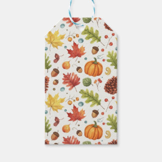 Étiquettes-cadeau Les feuilles tombent
