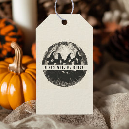 Étiquettes-cadeau "Les Filles Seront Des Filles | Halloween à thème 