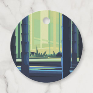 Étiquettes Cadeau Les forêts de bambou