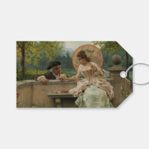 Étiquettes-cadeau Les jeunes amoureux du parc historique