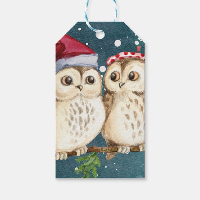 Étiquettes-cadeau Les Owls (Devant)