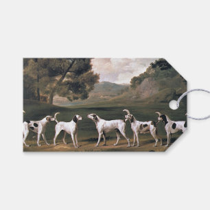 Étiquettes-cadeau Les reins dans un paysage rural (par George Stubbs