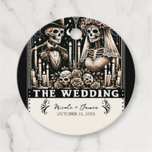LES SQUELETTES DE TAROT DU MARIAGE Mariée & Marié