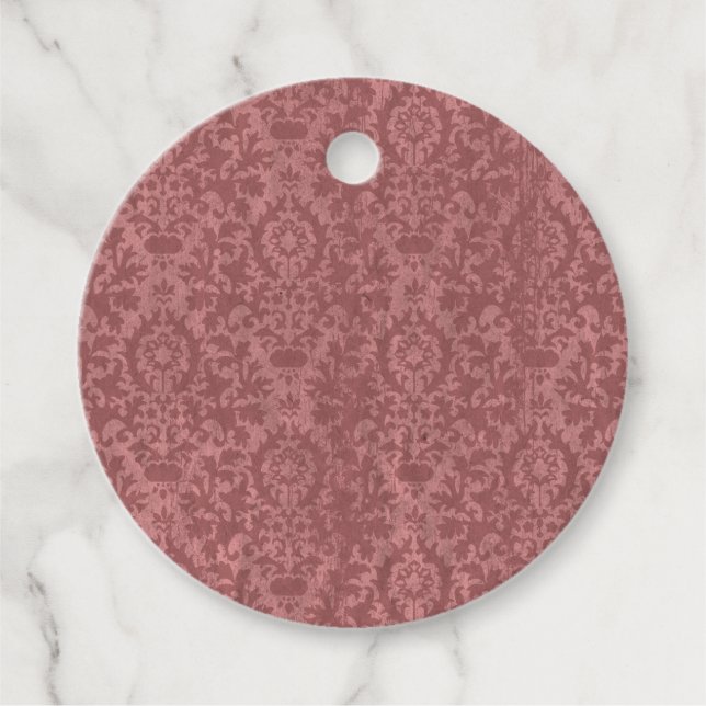 Étiquettes Cadeau Les tons victoriens de la flore mauve (Devant)