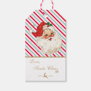 Étiquettes-cadeau Lettre Festive De Père Noël