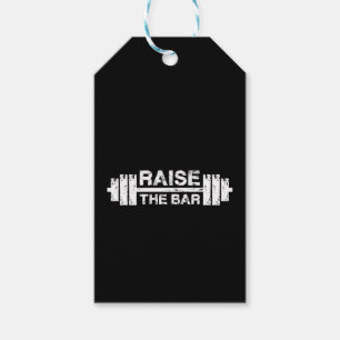 Étiquettes-cadeau Levez Le Bar, Barbell - Gymnase Exercice Inspirati