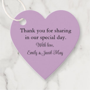 Étiquettes Cadeau Lilac personnalisé